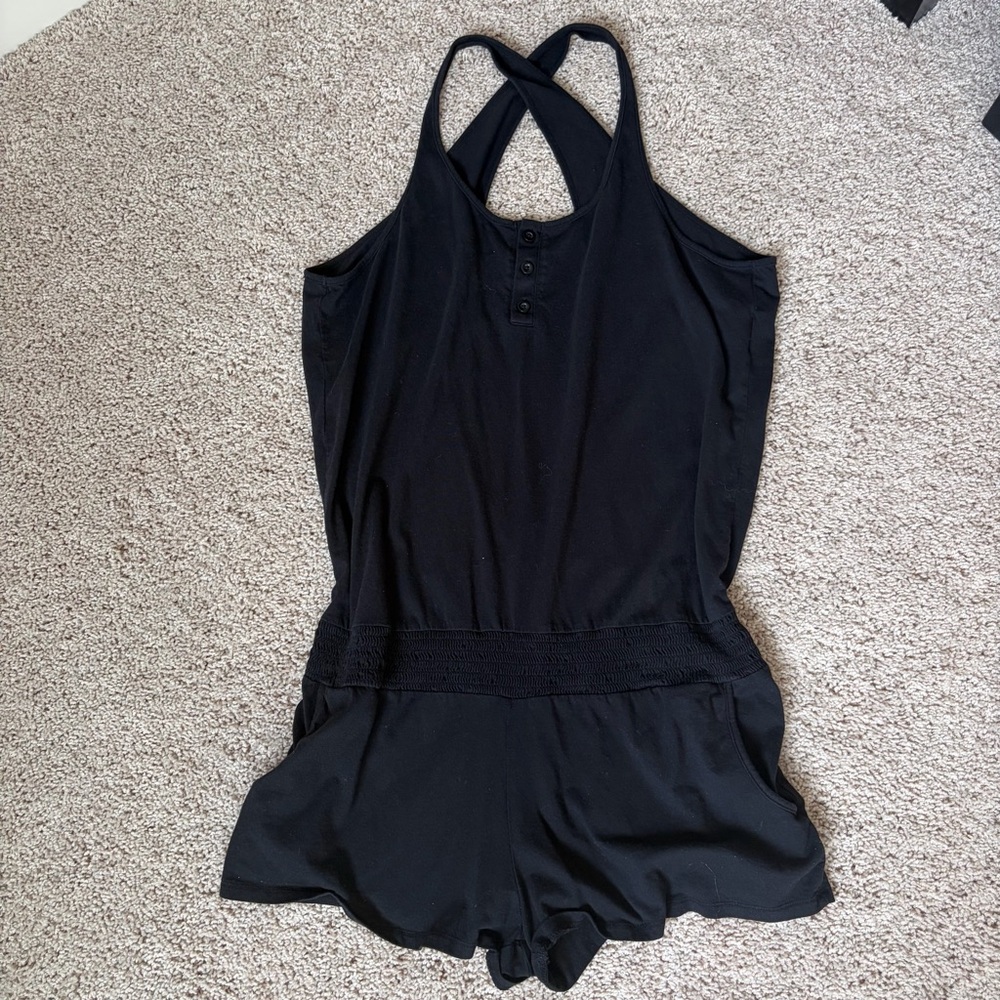 Volcom Black Take Cover Cover Up One-Piece Women’s/Juniors Romper size S